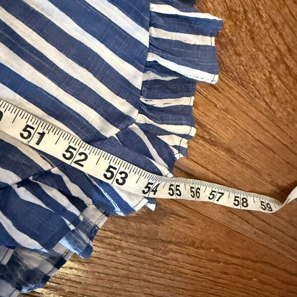 By Anthropologie striped sweetheart smocked midi dress size small - Picture 9 of 13